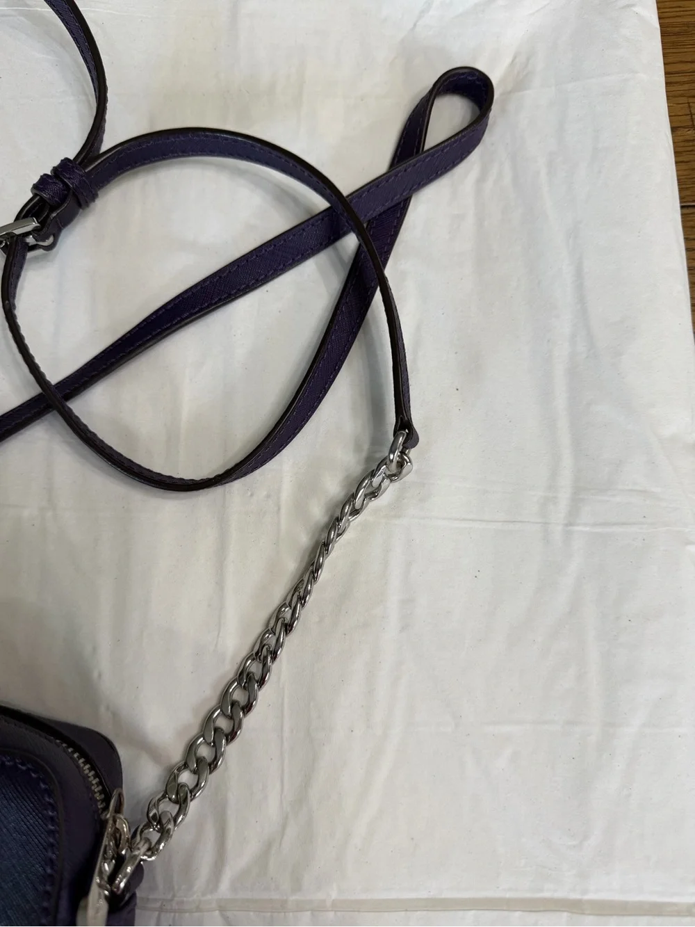 Michael Kors Deep Purple Saffiano Crossbody Bag